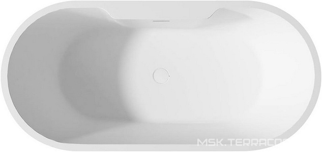 Ванна 1500х700h600мм, отдельностоящая, на каркасе, интегрированный слив-прелив крышка слива в цвет ванны., (акрил цв.белый), Abber ZZ Abber Универсал AB9299-1.5