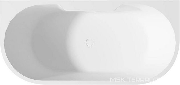 Ванна 1700х800h600мм, пристенная, на каркасе, интегрированный слив-прелив крышка слива в цвет ванны., (акрил цв.белый), Abber ZZ Abber Универсал AB9296-1.7