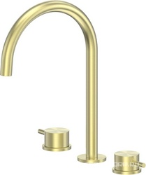 Смеситель для раковины, на 3 отв., без д/к, (цв.золото брашированное), Wasser Kreis 316 ZZ