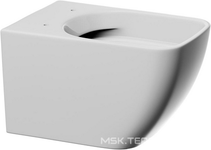 Унитаз подвесной, 52х32см, сиденье с микролифтом, крепеж в компл., (цв.белый глянц.),  ZZ Abber Ultra AC1303