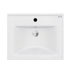 Раковина мебельная, керамическая, 55 см. X-Joy для тумбы X-Joy 55, встроенная, цвет: белый, глянец, ZZ
