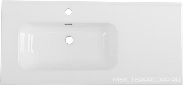 Раковина (ПРОДАЖА ТОЛЬКО С БАЗОЙ ПОД РАК.), чаша слева, 1010х460мм, с 1 отв.д/смесит., с переливом, (керамика, цв.белый), BelBagno ZZ BelBagno Универсал BB1000ETL-L