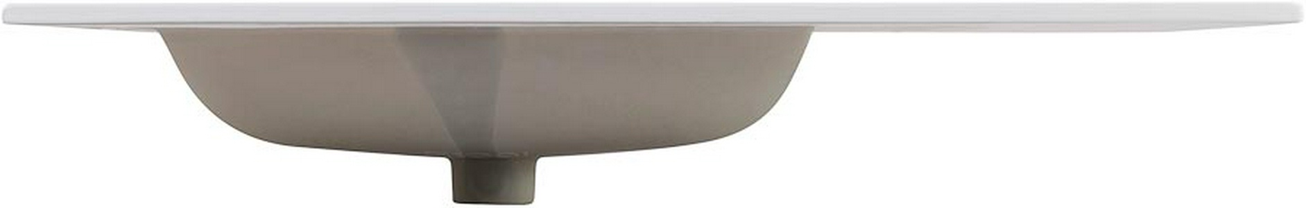 Раковина (ПРОДАЖА ТОЛЬКО С БАЗОЙ ПОД РАК.), чаша слева, 1010х460мм, с 1 отв.д/смесит., с переливом, (керамика, цв.белый), BelBagno ZZ BelBagno Универсал BB1000ETL-L