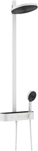Душевая система 260 2jet EcoSmart с термостатом ShowerTablet Select 400, цв.матовый белый, Hansgrohe Pulsify S Showerpipe ZZ Hansgrohe Showerpipes 24241700