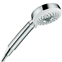 Душевая лейка, 3 типа струи, (цв.белый/хром),  100 Multi ZZ Hansgrohe Crometta 26823400