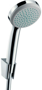Душевой набор (ручной душ 1 тип струи, держатель, шланг 1,60м), (цв.хром), HG Croma 1 jet/Porter'S ZZ Hansgrohe Croma Select 27575000