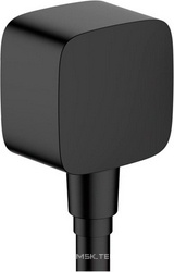 Шланговое подсоединение с защитой от обратного тока, 1/2" FixFit, (цв.матовый черный), HG ZZ Hansgrohe Универсал 26457670