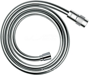 Шланг для душа, пластиковый с гладкой поверхностью под металл, с регулировкой напора, защитой от перекручивания, 1,25м, 1/2 x 1/2,(цв.хром),Isiflex ZZ Hansgrohe Комплектующие 28249000