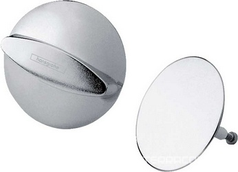 Ручка управления сливом и пробка сливного отверстия для слива-перелива д/в, (цв.хром), Flexaplus ZZ Hansgrohe Exafill S 58185000