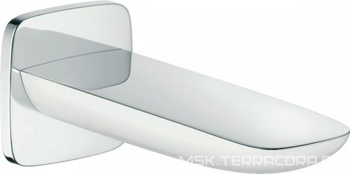 Излив для ванны, встраиваемый в стену, 3/4, декор.чашка в компл., цв.хром/белый,  ZZ Hansgrohe PuraVida 15412400