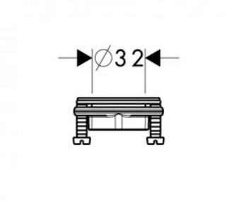 Комплект крепления для раков., кухон., смесителей, 32мм, HG KL Hansgrohe Универсал 13961000