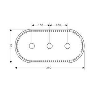 Манжета уплотнительная для монтажа настенного смесителя д/р (между наруж. и скрытой частью) HG Axor ZZ Hansgrohe Универсал 96383000