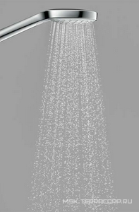 Ручной душ, 1 тип стри Rain, (цв. белый/хром),  Select S 1jet ZZ Hansgrohe Croma 26804400