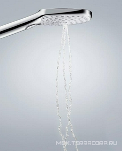 Ручной душ, (цв., белый / хром),  Select E 120 Air 3jet ZZ Hansgrohe Raindance 26520400