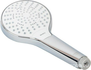 Смеситель для душа со стационарным, поворотным верхним душем d180мм, ручной душ, шланг в компл., (цв. хром),  ZZ Hansgrohe Croma Select 27258400