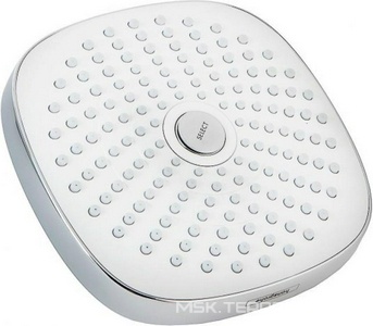 Смеситель для душа (термостат) со стационарным, поворотным верхним душем d180мм, ручной душ, шланг в компл., (цв. хром),  ZZ Hansgrohe Croma Select 27256400