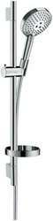 Душевая штанга 65см, шланг, лейка 3 режима, мыльница в компл., (цв.хром),  Select S ZZ Hansgrohe Raindance 27654000