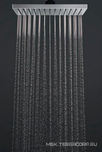 Верхний душ, лейка прямоуг. 230х170мм, 1 тип струи, (цв. матовый черный),  230 1jet ZZ Hansgrohe Vernis Shape 26281670