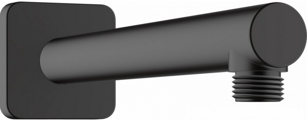 Кронштейн стеновой, для верхнего душа, 240мм, квадр.розетка, (цв. матовый черный),  ZZ Hansgrohe Vernis Shape 26405670