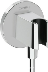 Держатель для лейки ручного душа, совмещенный со шланговым подсоединением 1/2, (цв.хром), FixFit S ZZ Hansgrohe Универсал 26888000