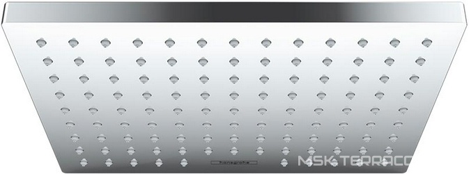 Верхний душ, лейка прямоуг. 230х170мм, 1 тип струи, (цв. хром),  230 1jet ZZ Hansgrohe Vernis Shape 26281000