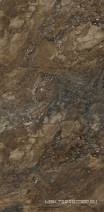 Керамогранит для пола и стены Estima Bernini Бернини BR04 темно-коричневый  непол. 80x160 ZZ 67272
