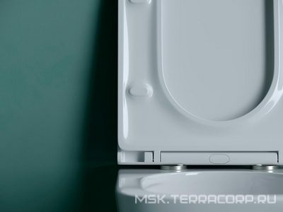 Унитаз подвесной, безободковый, смыв торнадо, крышка микролифт в комплекте Ceramica Nova Union CN4009T