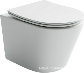 Унитаз подвесной, безободковый, крышка микролифт в комплекте ZZ