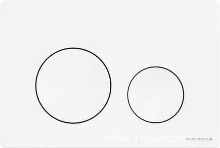 Кнопка смыва для инсталляции , цвет белый глянец Ceramica Nova Balance CN12-001W
