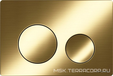 Кнопка смыва для инсталляции Balance, цвет брашированное золото