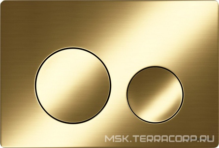 Кнопка смыва для инсталляции , цвет брашированное золото Ceramica Nova Balance CN12-001BG