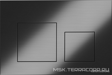 Кнопка смыва для инсталляции Balance, цвет оружейная сталь