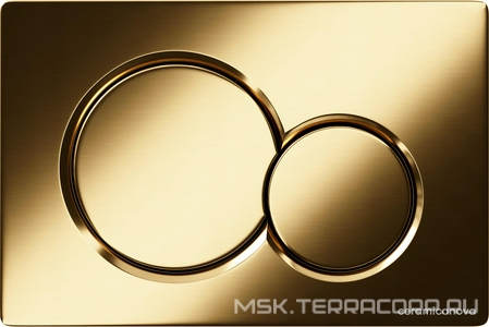 Кнопка смыва для инсталляции , цвет брашированное золото Ceramica Nova Balance CN12-003BG