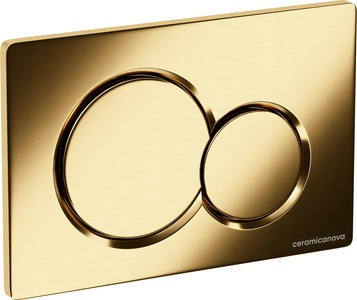 Кнопка смыва для инсталляции , цвет брашированное золото Ceramica Nova Balance CN12-003BG