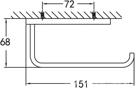 Держатель для туалетной бумаги, (цв.хром),  ZZ Cezares Maxima CZR-F-8921