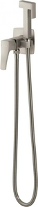 Смеситель совмещённый с гигиеническим душем: готовый комплект: лейка, шланг, скрытая часть, (цв.браш.никель),  ZZ Wonzon & Woghand FLEX WW-88829072-BN
