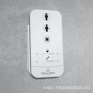 Унитаз-биде подвесной, безободковый, 385х595мм, сиденье-биде, крепёж в компл, (цв.Pure Black, CeramicPlus),  ZZ Villeroy & Boch ViClean V0E100R7