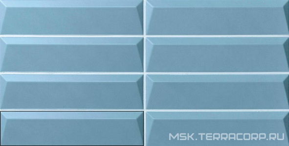 Керамическая плитка для стены APE Ceramica Three-D Cups Blue 5x20 A037233