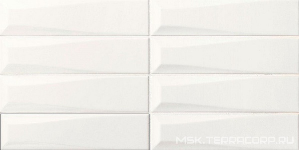 Керамическая плитка для стены APE Ceramica Three-D Pyramid Snow 5x20 A037234