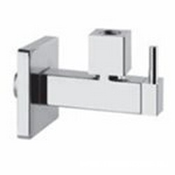 Кран-фильтр квадратный, для подвода воды к смесителю на раковину/биде, на 1/2 / 3/8, (цв. хром), Gessi ZZ