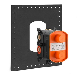 Встраиваемая часть для смесителя термостата встр. в стену, подключение от 1 до 3х потребителей, (цв. хром), Gessi ZZ