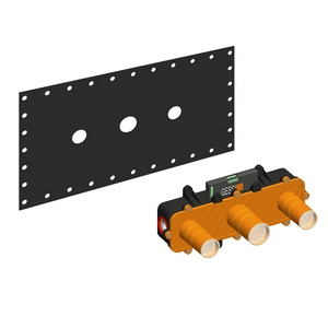 Встраиваемая часть для настенного смесителя для раковины, на три отверстия, Gessi ZZ Gessi Универсал 45089 031