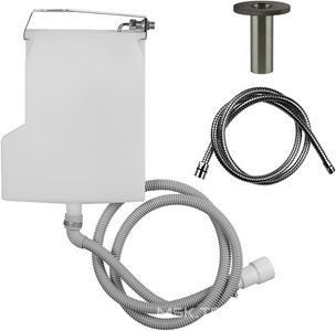 Система сбора воды для шланга ручного душа, монтируемого на борт ванны, (цв.Black Metal BrushedPVD), Gessi ZZ Gessi Универсал 01786 707