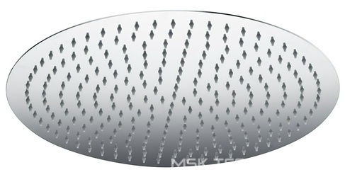 Верхний душ Wasserkraft A117, 400 мм, потолочный,круглый, цвет хром ZZ