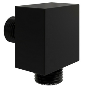 Подключение шланга квадратное черное матовое  ZZ Wasserkraft Универсал A221