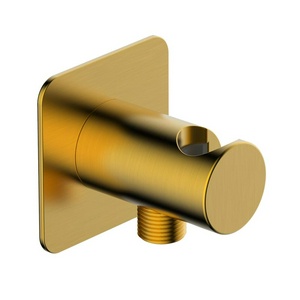 Подключение для душевого шланга с держателем., цв. матовое золото, ZZ Wasserkraft Havel A285