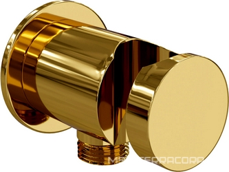 Шланговое подсоединение с держателем лейки, цв. золото глянец ZZ