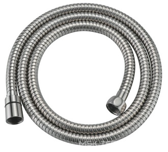 Шланг для душа 150 см, ПВХ, стальная оплетка, цв. никель, ZZ Wasserkraft wern A100