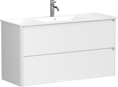 Тумба под раковину, с двумя выкатными ящиками, 1190х460хh635мм, без раковины, (цв.белый матовый),  ZZ Allen Brau Gravity 1.370011.WM