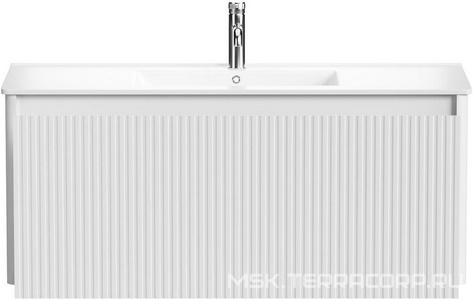 Тумба под раковину, с выкатным ящиком, 1190х450хh500мм, без раковины, (цв.белый матовый),  ZZ Allen Brau Gravity 1.370019.WM